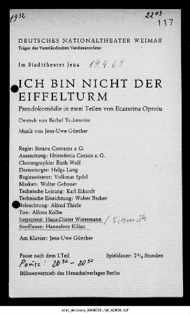 Ich bin nicht der Eiffelturm