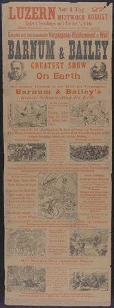 Barnum & Bailey - Greatest Show On Earth, Luzern, ohne Jahr