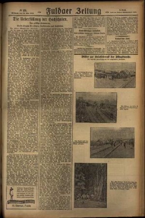 Dritte Ausgabe vom Mittwoch, den 29. Mai 1929.