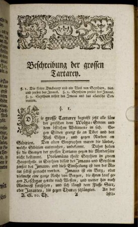 Beschreibung der grossen Tartarey