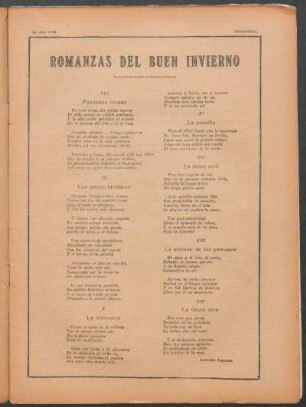 Romanzas del buen invierno