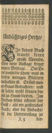 Andächtiges Hertze
