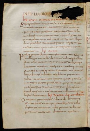 Collatio Romanarum et Mosaicarum legum (mit Einschüben aus anderer Handschrift)