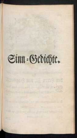 Sinn-Gedichte