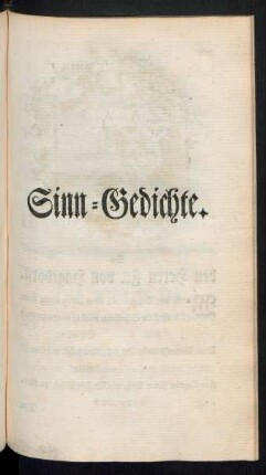 Sinn-Gedichte
