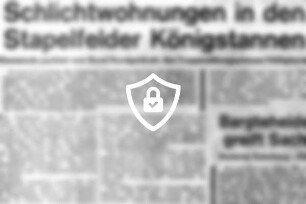 Schlichtwohnungen in [Name maskiert] Könnigstannen