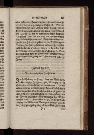 Viertes Kapitel. Von den religiösen Irrthümern.