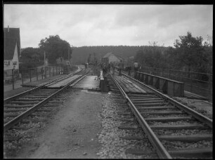 Bahnbrücke, Bauarbeiten
