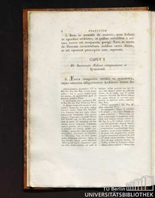 Caput I. De Sacrarum aedium compositione et Symmetriis