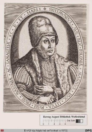 Bildnis Sigismund (Zygmunt) II. August, König von Polen (reg. 1548-72)