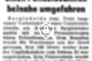 Einen Polizeibeamten beinahe umgefahren