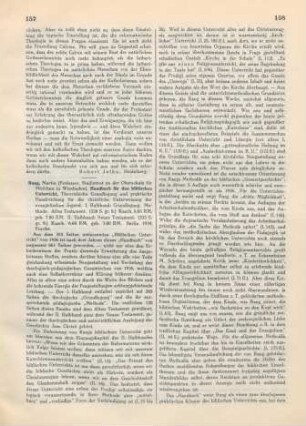157-160 [Rezension] Rang, Martin, Handbuch für den biblischen Unterricht