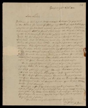 Brief von Johann Christian Elster an Heinrich Ewald, Helmstedt, 16.6.1827