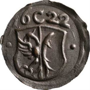 Münze, Pfennig, 1622