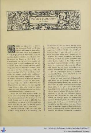 Die alten Stadtsoldaten zu Breisach.