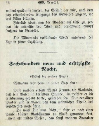 Sechshundert neun und achtzigste Nacht