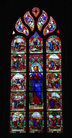 Frankreich. Bretagne. Finistere. Le Faou. Kirche Saint Saveur. 1647. Kirchenfenster