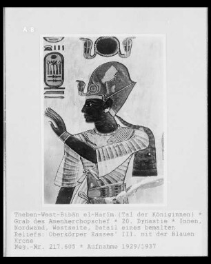 Ramses 3. mit der Blauen Krone