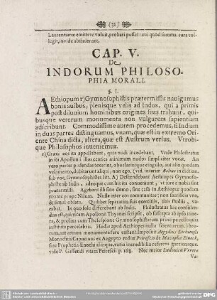 Cap. V. De Indorum Philosophia Morali