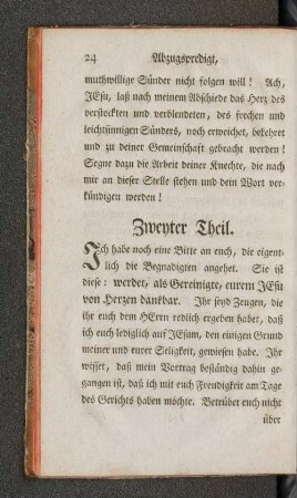 Zweyter Theil.