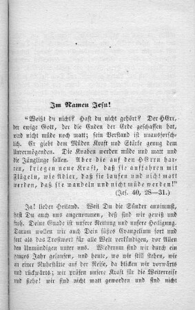 Im Namen Jesu!