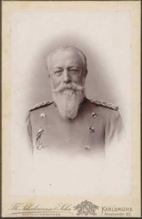 Großherzog Friedrich I. in Uniform, Brustporträt.