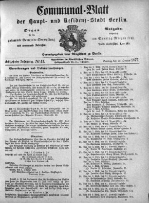1877,41: No. 41, 14. Oktober 1877