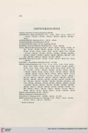 Ortsverzeichnis
