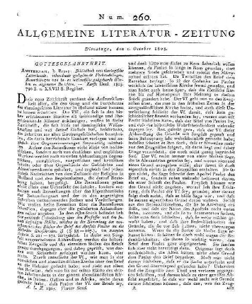 Bibliotheek van theologische letterkunde. T. 1. Amsterdam: Brave 1803