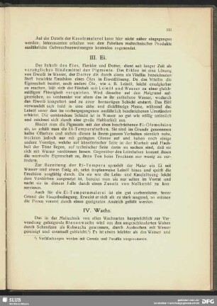 IV. Wachs.