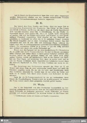 IV. Wachs.