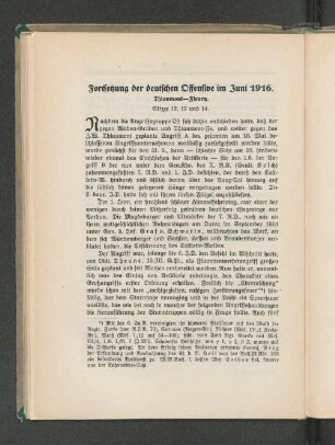 Fortsetzung der deutschen Offensive im Juni 1916.