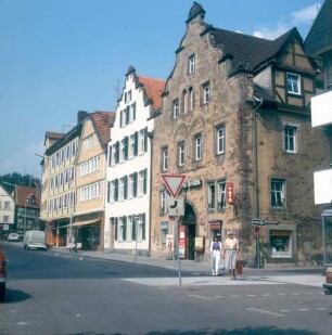 Bad Hersfeld. Historische Bürgerhäuser am Markt