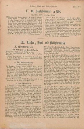 II. Die Handelskammer zu Kiel.