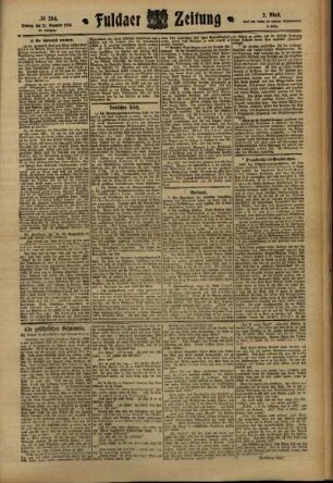 Zweite Ausgabe vom Montag, den 12. Dezember 1910.
