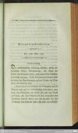 Den 15ten May 1799