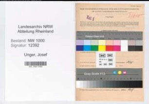 Entnazifizierung Josef Unger, geb. 17.02.1900 (Regierungsinspektor)