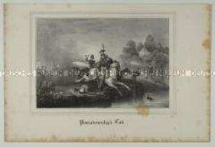 Tod des Fürsten Poniatowski 1813