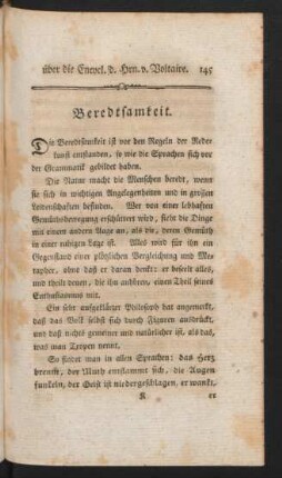 Beredtsamkeit.