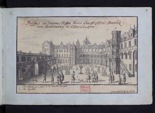 Zeichnung: Innerer Schlosshof