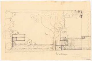 Garten Bisschop, Berlin-Wannsee: Lageplan mit Gartenplan