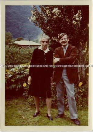 Hannah Arendt und Michael Brocke, der Mann ihrer Großcousine Edna