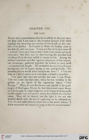Chapter VIII: The Last