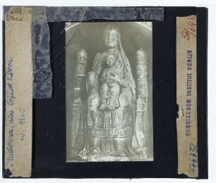 Erfurt, Dom,Erfurt, Dom, Madonna-Stuckretabel (Nikopoia-Madonna)