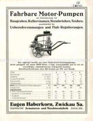 Fahrbare Motor-Pumpen
