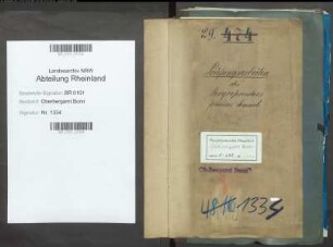 Semmel; Johannes, Bergreferendar; Prüfungs- u. Personalakten Band 1 (Ausarbeitungen)