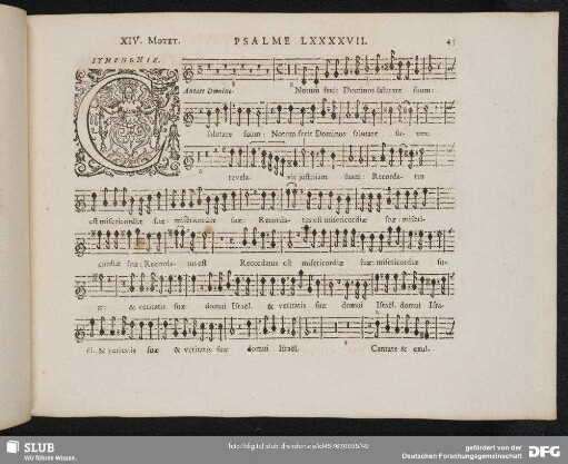 XIV. Cantate Domino canticum novum