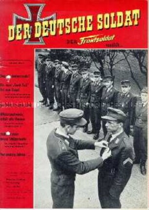 Militaristische Monatszeitschrift "DER DEUTSCHE SOLDAT" mit Erlebnisberichten aus dem 2. Weltkrieg und aktuellen militärpolitischen Themen