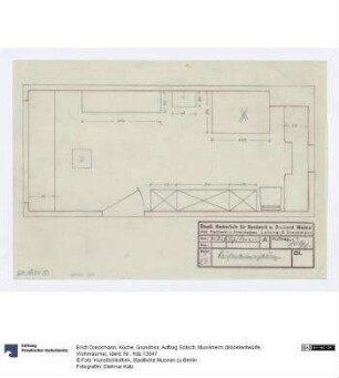 Küche, Grundriss (Auftrag Götsch, Musikheim)