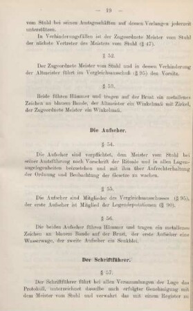Der Schriftführer.